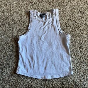 Women’s | Olivia Rae New York | White Summer Cropped Seamless Tank Top; Small